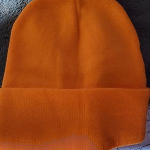 New Orange Knit beanie stocking cap